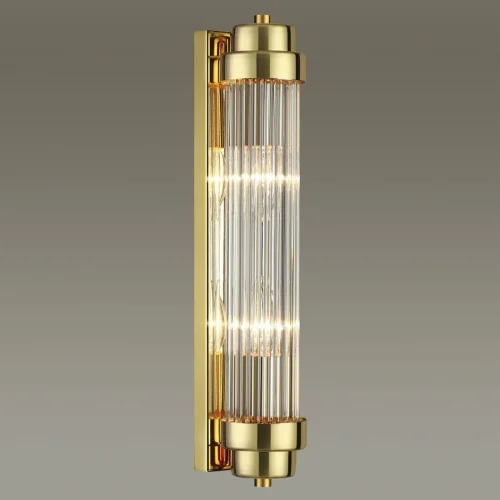 Бра Lordi 4822/2W Odeon Light прозрачный на 2 лампы, основание золотое в стиле классический 