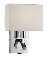 Бра Latina OML-61801-01 Omnilux белый 1 лампа, основание хром в стиле классический 