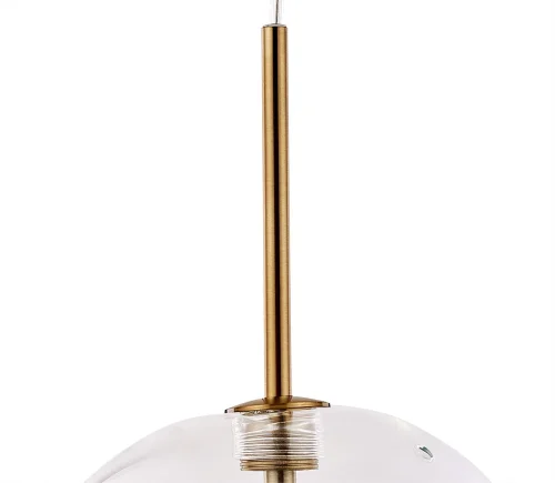 Светильник подвесной Cameron A7720SP-1AB Arte Lamp прозрачный 1 лампа, основание античное бронза в стиле современный шар фото 3