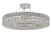 Люстра подвесная Sora E 1.5.60.100 N Arti Lampadari прозрачная на 8 ламп, основание никель в стиле классика модерн 