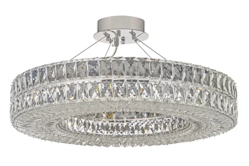 Люстра подвесная Sora E 1.5.80.100 N Arti Lampadari прозрачная на 10 ламп, основание никель в стиле классический современный 