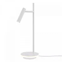 Настольная лампа LED Estudo Z010TL-L8W3K Maytoni белая 1 лампа, основание белое металл в стиле хай-тек 