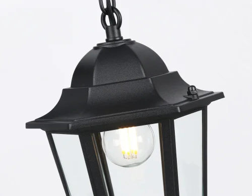 Подвесной светильник ST2029 Ambrella light уличный IP54 чёрный 1 лампа, плафон прозрачный в стиле современный хай-тек E27 фото 6