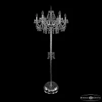 Торшер 1409T2/6/195-160 Ni Bohemia Ivele Crystal sp без плафона 6 ламп, основание прозрачное никель в стиле классический
