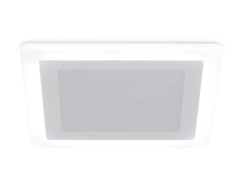 Светильник точечный LED Downlight DCR390 Ambrella light белый 1 лампа, основание белое в стиле современный хай-тек квадратный фото 4