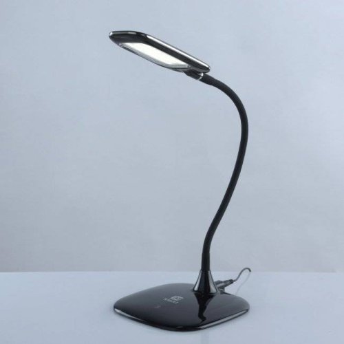 Настольная лампа LED Ракурс 631035301 DeMarkt чёрная 1 лампа, основание чёрное полимер в стиле хай-тек современный  фото 5