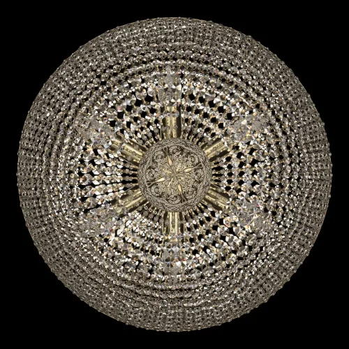 Люстра потолочная хрустальная 19051/H1/70IV G Bohemia Ivele Crystal прозрачная на 22 лампы, основание золотое в стиле классический sp фото 3
