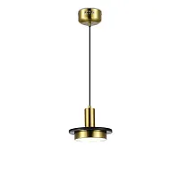 Светильник подвесной LED Solumn V10503-PL Moderli золотой 1 лампа, основание золотое в стиле современный 