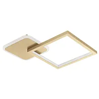 Светильник потолочный LED Gafares 900424 Eglo золотой 1 лампа, основание золотое в стиле современный минимализм квадраты