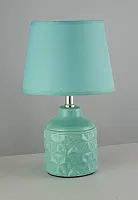 Настольная лампа Gadoni E 4.1.T5 BL Arti Lampadari бирюзовая 1 лампа, основание бирюзовое керамика в стиле классический кантри 