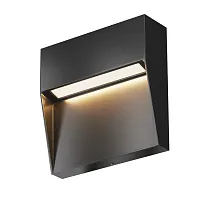 Подсветка для лестниц LED Mane O047SL-L3B3K Maytoni уличный IP54 чёрный 1 лампа, плафон чёрный в стиле современный хай-тек LED