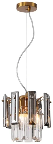 Светильник подвесной Ton 2159/05/02P Stilfort серый прозрачный 2 лампы, основание бронзовое в стиле современный  фото 3