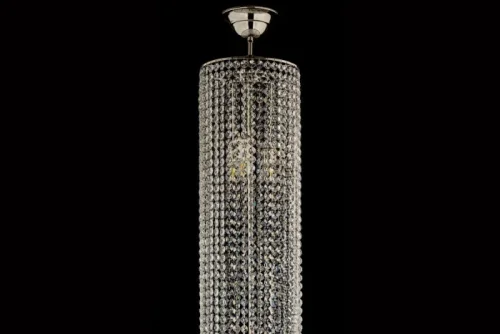 Люстра каскадная хрустальная Stella E 1.3.20.102 N Arti Lampadari прозрачная на 7 ламп, основание никель в стиле классический арт-деко  фото 2