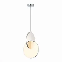 Светильник подвесной LED Eclisse SL6107.103.01 ST-Luce белый 1 лампа, основание хром в стиле современный 