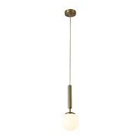 Светильник подвесной Host V2850-1P Moderli белый 1 лампа, основание золотое в стиле современный 