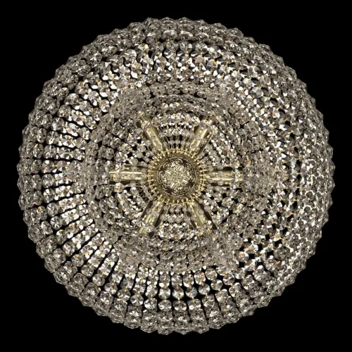Люстра потолочная хрустальная 19101/H1/45IV G Bohemia Ivele Crystal прозрачная на 8 ламп, основание золотое в стиле классический sp фото 3