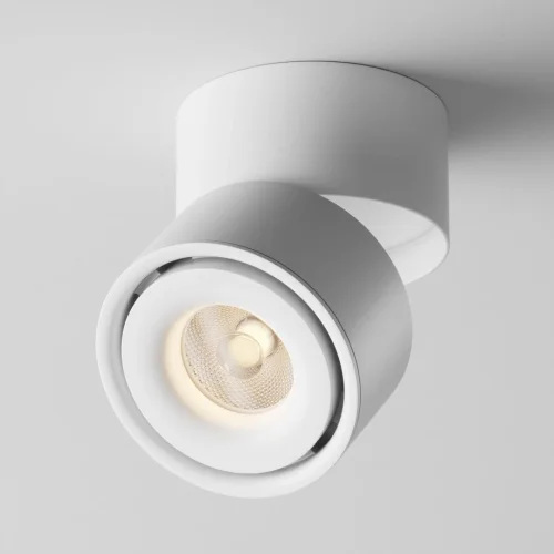Светильник накладной LED Yin C084CL-15W3K-D-W Maytoni белый 1 лампа, основание белое в стиле современный хай-тек круглый фото 2