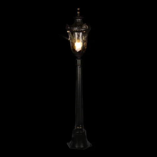 Парковый светильник Marbella 100002/1200 LOFT IT уличный IP55 чёрный 1 лампа, плафон прозрачный в стиле классический E27 фото 3