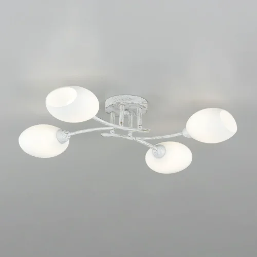 Люстра потолочная Флорида CL148140 Citilux белая на 4 лампы, основание белое в стиле современный  фото 3