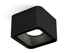 Светильник накладной XS7833002 Ambrella light чёрный 1 лампа, основание чёрное в стиле модерн хай-тек квадратный