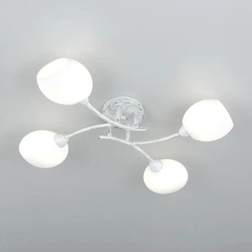 Люстра потолочная Флорида CL148140 Citilux белая на 4 лампы, основание белое в стиле современный  фото 5