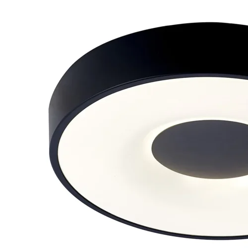 Светильник потолочный LED с пультом Coin 7567 Mantra чёрный белый 1 лампа, основание чёрное в стиле современный хай-тек с пультом фото 3