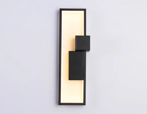 Бра LED FL5223 Ambrella light чёрный на 1 лампа, основание чёрное в стиле хай-тек современный отраженный свет фото 4