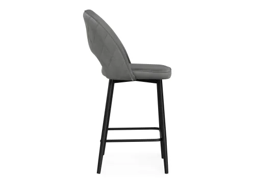 Полубарный стул Клэйн MR-11 / черный 532410 Woodville, серый/велюр, ножки/металл/чёрный, размеры - ****500*550 фото 3