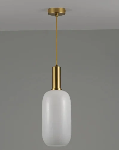 Светильник подвесной Martin V2890-1P Moderli белый 1 лампа, основание золотое в стиле современный  фото 4