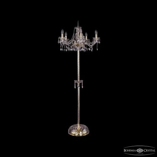 Торшер 1413T2/5/200-160 G Bohemia Ivele Crystal sp без плафона 5 ламп, основание золотое в стиле классический
