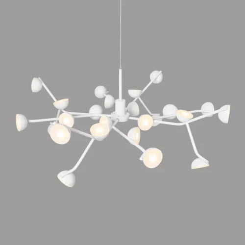 Люстра подвесная LED Adn 8652 Mantra белая на 1 лампа, основание белое в стиле современный хай-тек ветви фото 6
