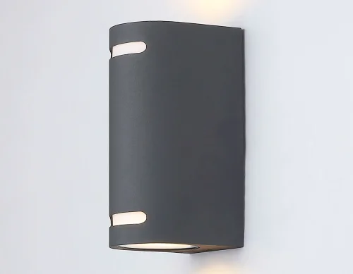 Настенный светильник ST3741 Ambrella light уличный IP54 серый 2 лампы, плафон серый в стиле хай-тек современный GU10 фото 2