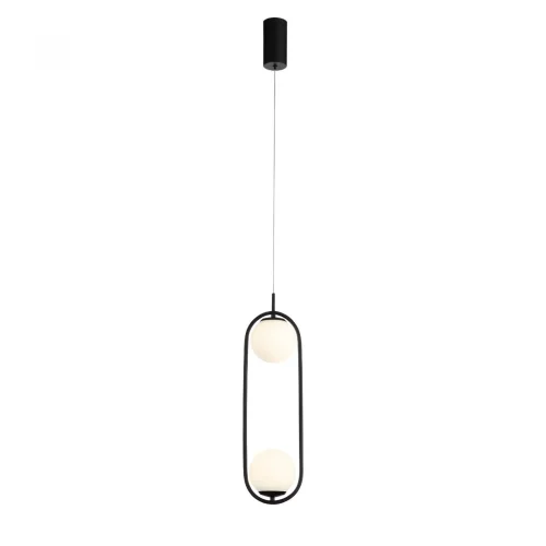 Светильник подвесной LED Donolo SL395.403.02 ST-Luce белый 2 лампы, основание чёрное в стиле современный 