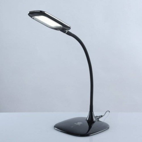 Настольная лампа LED Ракурс 631035301 DeMarkt чёрная 1 лампа, основание чёрное полимер в стиле хай-тек современный  фото 6