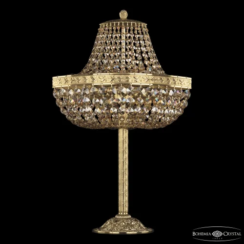 Настольная лампа 19113L6/H/35IV G R777 Bohemia Ivele Crystal янтарная золотая 2 лампы, основание золотое металл в стиле классический sp