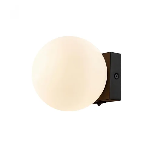 Бра LED Botelli SL1581.401.01 ST-Luce белый на 1 лампа, основание чёрное в стиле хай-тек шар