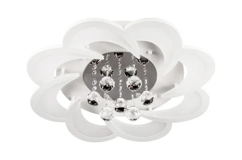 Светильник потолочный LED с пультом 10236/8LED Escada белый 1 лампа, основание белое в стиле арт-деко с пультом фото 2