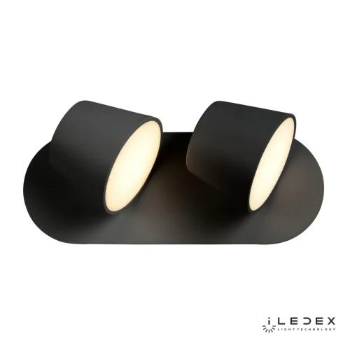 Бра LED Flexin W1118-2AS BK iLedex чёрный на 1 лампа, основание чёрное в стиле современный хай-тек  фото 3