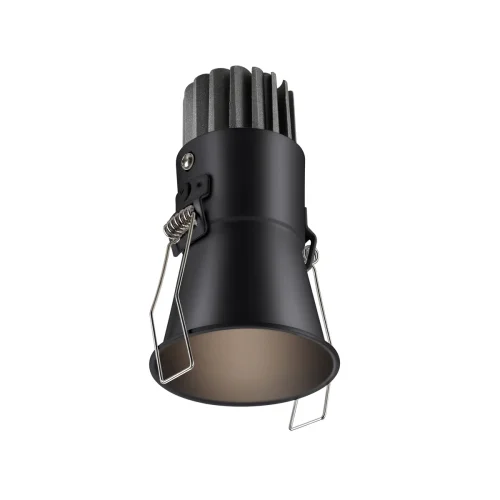 Светильник точечный LED с переключателем цветовой температуры Lang 358907 Novotech чёрный 1 лампа, основание чёрное в стиле современный хай-тек  фото 4