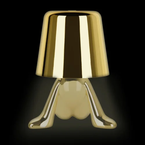 Настольная лампа LED Brothers 10233-A Gold LOFT IT золотая 1 лампа, основание золотое металл в стиле модерн животные фото 8