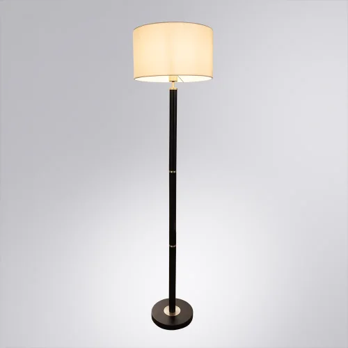 Торшер Robert A5029PN-1SS Arte Lamp  белый 1 лампа, основание чёрное в стиле современный
 фото 2