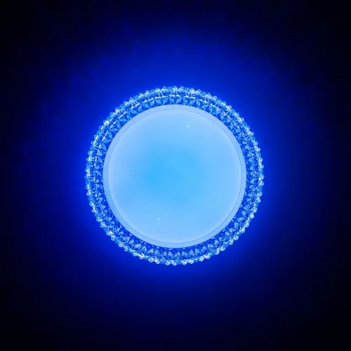 Светильник потолочный LED RGB с пультом Альпина Смарт CL718A12G Citilux белый 1 лампа, основание белое в стиле современный с пультом фото 3