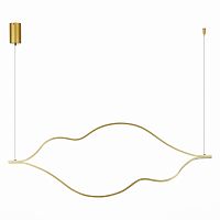 Светильник подвесной LED Cortile SL6106.203.65 ST-Luce золотой 1 лампа, основание золотое в стиле хай-тек 