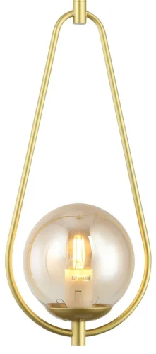 Светильник подвесной Globo 2035/03/01P Stilfort прозрачный 1 лампа, основание золотое в стиле современный шар фото 2