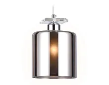 Светильник подвесной TR3579 Ambrella light чёрный серый 1 лампа, основание хром в стиле хай-тек современный 