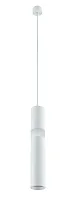 Светильник подвесной LED CLT 038C360 WH Crystal Lux белый 1 лампа, основание белое в стиле современный трубочки
