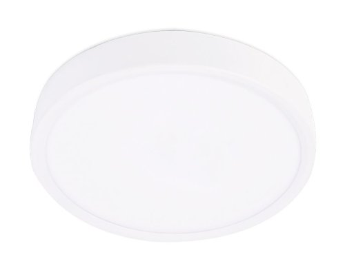 Светильник накладной LED DLR361 Ambrella light белый 1 лампа, основание белое в стиле хай-тек современный круглый фото 2