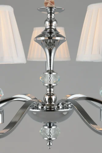 Люстра подвесная Mozzate OML-72403-07 Omnilux белая на 7 ламп, основание хром в стиле классический  фото 5