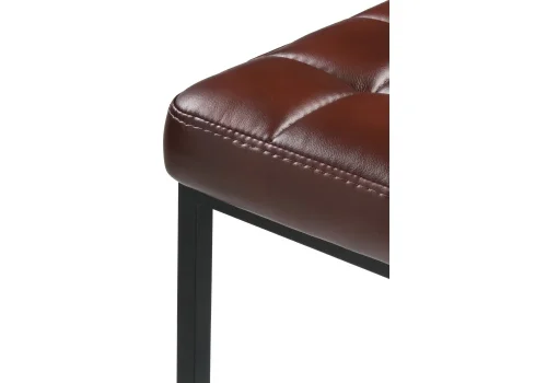 Барный стул Лофт кожзам мустанг браун / черный матовый 432933 Woodville, коричневый/искусственная кожа, ножки/металл/чёрный, размеры - ****340*340 фото 4