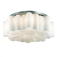 Светильник потолочный SL116.502.09 St-Luce белый 9 ламп, основание серебряное в стиле современный 